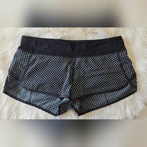 lululemon athletica Black Polka Dot Athletic Shorts